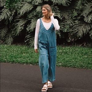 ZARA OVERSIZED WIDE LEG OVERALLS